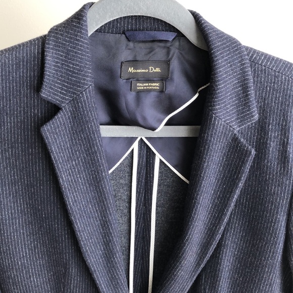 Pinstripe Massimo Dutti Soft blazer - Picture 2 of 5